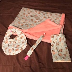 4PC Mint Cactus baby set